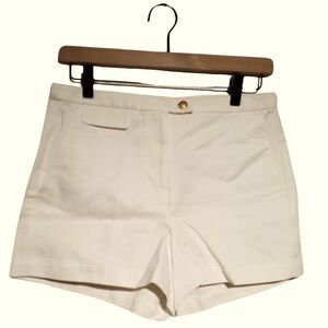 J. Crew High Waist Cream Shorts